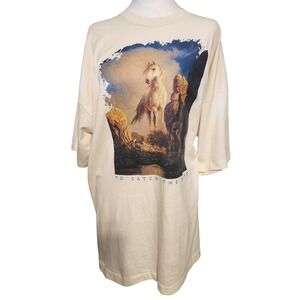 VTG Rare 90s Fruit of the Loom To Catch the Wild Horse T-Shirt XXXL